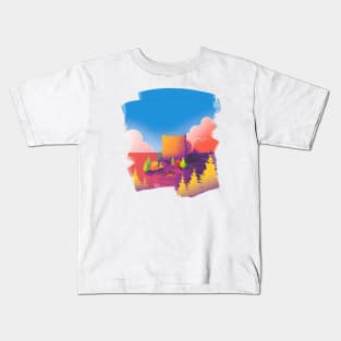 Coffee and campsite Kids T-Shirt